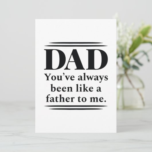 Zoals een vader bedankkaart (Staand voorkant)