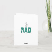 Zoals een vader voor mij, Vaderdag Bedankkaart (Achterkant)