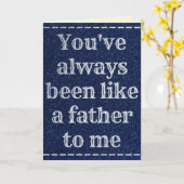 Zoals een vader voor mij Vaderdag Glitter Kaart (Gele Bloem)