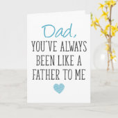 Zoals een vader voor mij, Vaderdag Kaart (Gele Bloem)