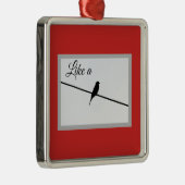 Zoals een vogel op een draad - Leonard Cohen Metalen Ornament (Rechts)