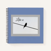 Zoals een vogel op een draad - Leonard Cohen Notitieboek (Voorkant)