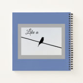 Zoals een vogel op een draad - Leonard Cohen Notitieboek (Achterkant)