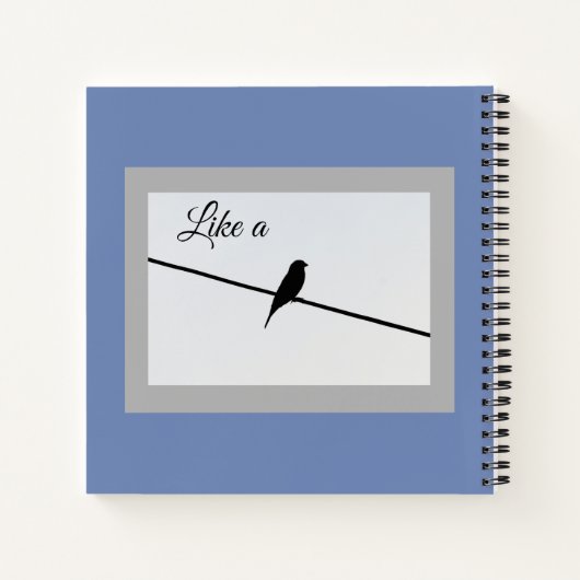 Zoals een vogel op een draad - Leonard Cohen Notitieboek (Achterkant)