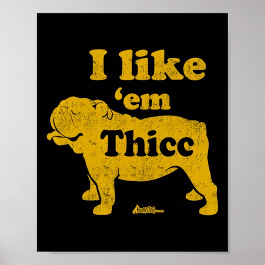 Zoals em dikke leuk engels bulldog eigenaar vaders poster (Voorkant)
