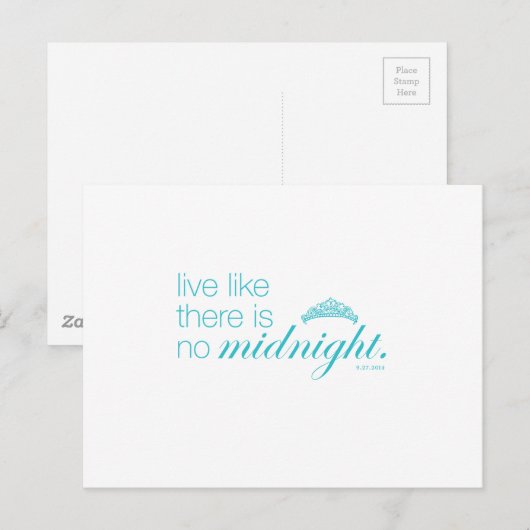 Zoals er geen middernacht is briefkaart (Voorkant / Achterkant)