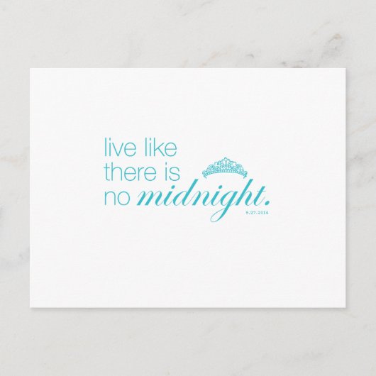 Zoals er geen middernacht is briefkaart (Voorkant)