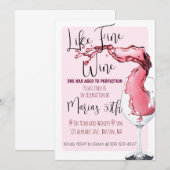 Zoals Fine Wine mijlpaal Verjaardagsfeestuitnodigi Kaart (Voorkant / Achterkant)