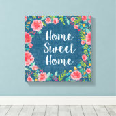 Zoals Frida VII | Home Sweet Home Canvas Afdruk (Insitu (Houten vloer))