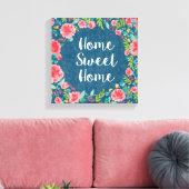 Zoals Frida VII | Home Sweet Home Canvas Afdruk (Insitu (Woonkamer))