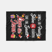 Zoals Frosty Shine Rudolph geven Santa liefde zoal Fleece Deken (Voorkant (Horizontaal))