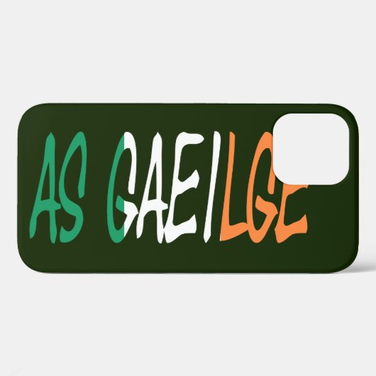 Zoals Gaeilge overlay op de Ierse vlag afbeelding Case-Mate iPhone Case (Achterkant (horizontaal))