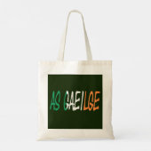 Zoals Gaeilge overlay op Ierse vlag btt Tote Bag (Achterkant)
