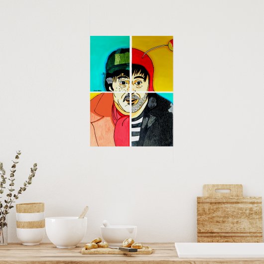Zoals gezichten de Chespirito Poster (Keuken)