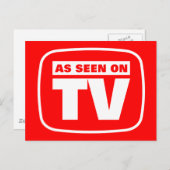 Zoals gezien op tv briefkaart (Voorkant / Achterkant)