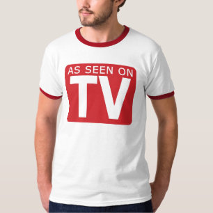 Zoals gezien op tv t-shirt
