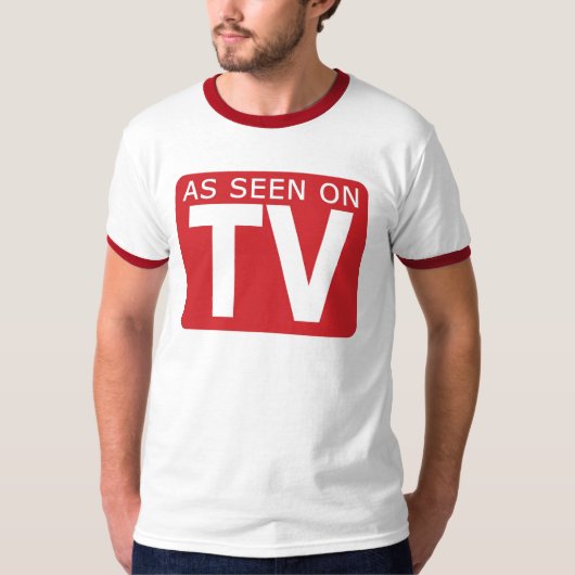 Zoals gezien op tv t-shirt (Voorkant)