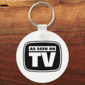 Zoals gezien op TV - Zwart en Wit Sleutelhanger (Voorkant)