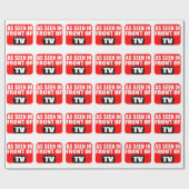 Zoals gezien voor tv cadeaupapier (Vlak)