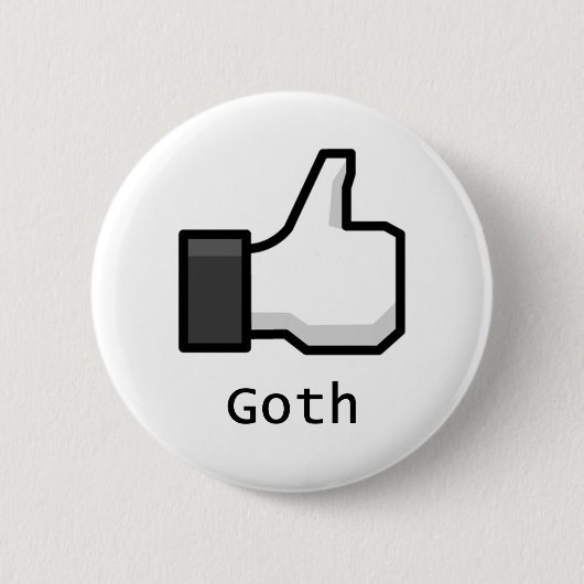 Zoals Gothic Ronde Button 5,7 Cm (Voorkant)