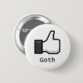 Zoals Gothic Ronde Button 5,7 Cm (Voorkant /achterkant)