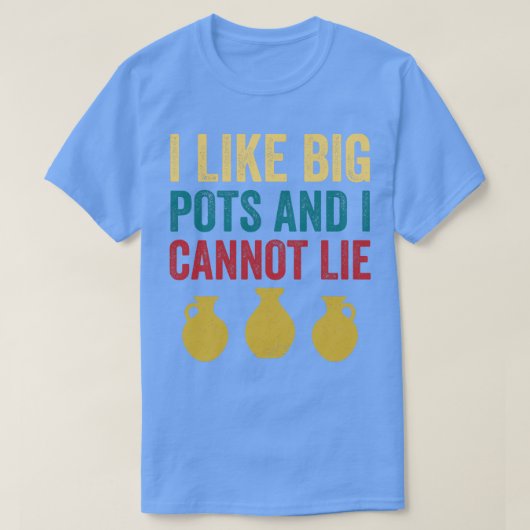 Zoals grote potten grappig aardewerk potter retro  t-shirt (Design voorkant)