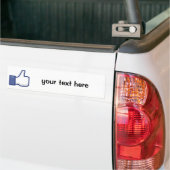 Zoals hand - FB duimen omhoog Bumpersticker (Op Truck)
