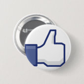 Zoals hand - FB duimen omhoog Ronde Button 5,7 Cm (Voorkant /achterkant)