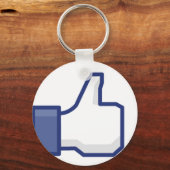 Zoals hand - FB duimen omhoog Sleutelhanger (Voorkant)