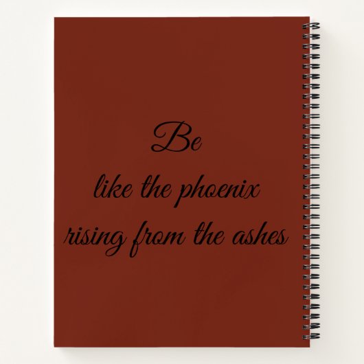 Zoals het Phoenix Spiral notitieboek (Achterkant)
