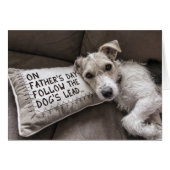 Zoals het Wenskaart van de hond (Voorkant Horizontaal)