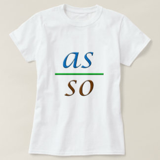 zoals hierboven beschreven t-shirt