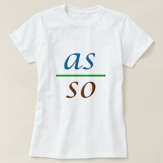 zoals hierboven beschreven t-shirt (Design voorkant)