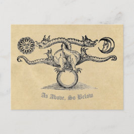 Zoals hierboven, dus hieronder: Alchemy Dragon Briefkaart