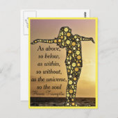 ZOALS HIERBOVEN, DUS ONDER briefkaart (Voorkant / Achterkant)