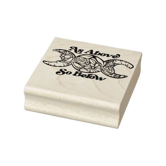 Zoals hierboven, dus onder het driestukssymbool rubberstempel (Stempel)