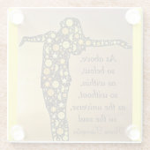 ZOALS HIERBOVEN, DUS ONDER onderzetter Glazen Onderzetter (Achterkant)