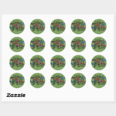 Zoals hierboven, dus onder Triple Moon Ronde Sticker (Vel)