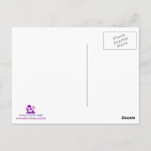 Zoals hierboven, hieronder briefkaart (Achterkant)