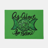 Zoals hierboven, hieronder deurmat (Voorkant)