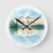 Zoals hierboven, hieronder ronde klok (Voorkant)