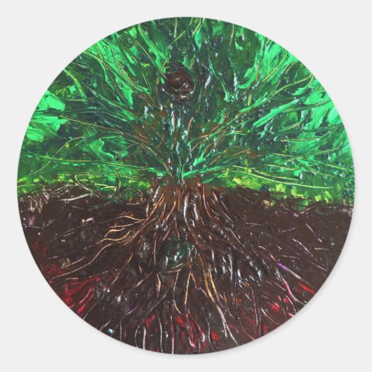 Zoals hierboven, hieronder ronde sticker (Voorkant)