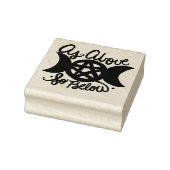 Zoals hierboven, hieronder rubberstempel (Stempel)