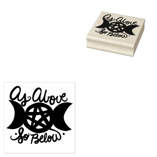 Zoals hierboven, hieronder rubberstempel (Gestempeld)