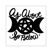 Zoals hierboven, hieronder rubberstempel (Afrduk)