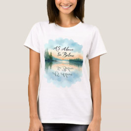 Zoals hierboven, hieronder t-shirt