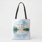 Zoals hierboven, hieronder tote bag (Voorkant)