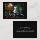 Zoals hierboven, hieronder visitekaartje (Voorkant / Achterkant)