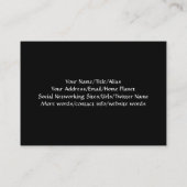 Zoals hierboven, hieronder visitekaartje (Achterkant)