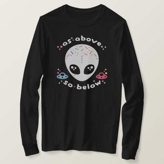 Zoals hierboven, onder Alien T-shirt (Design voorkant)